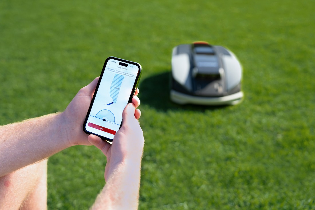 Controllo tramite app per un taglio intelligente del prato
