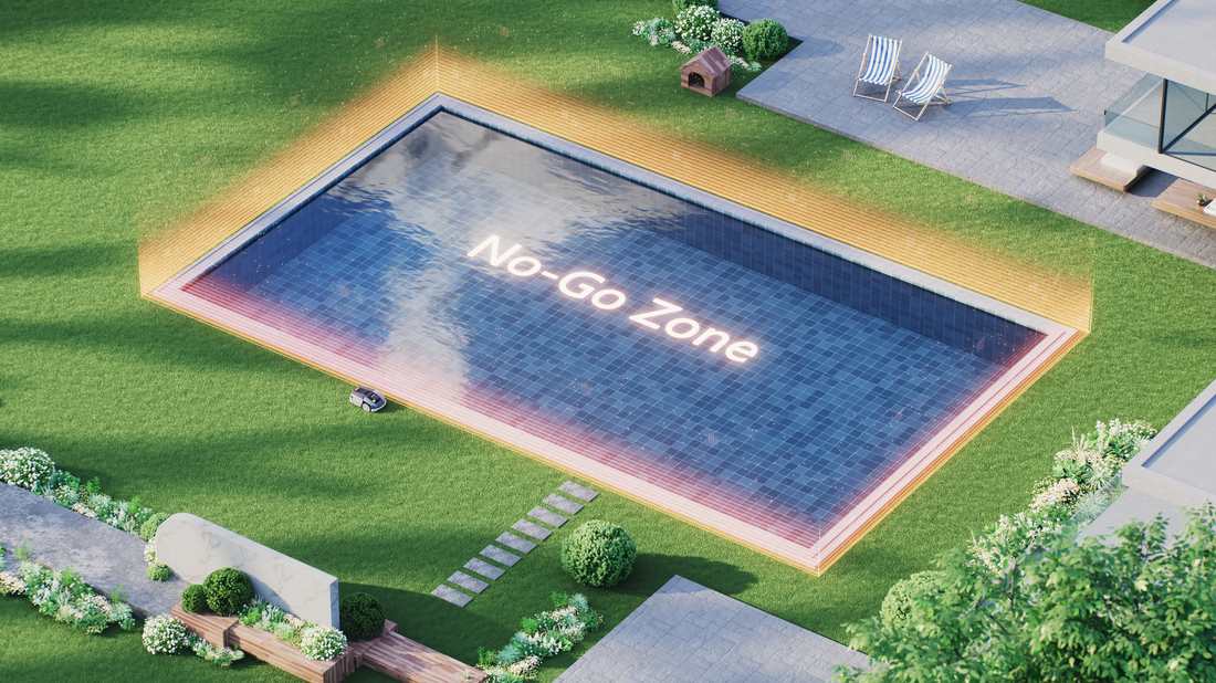 Virtuelle Sperrzone im Garten