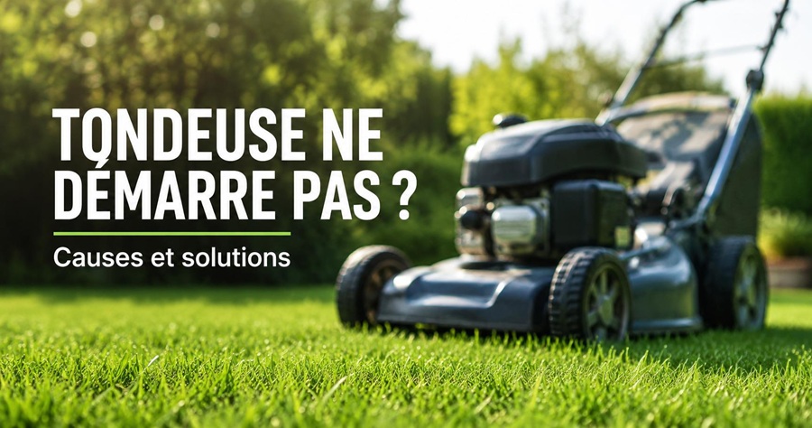 Tondeuse ne démarre pas sur une pelouse