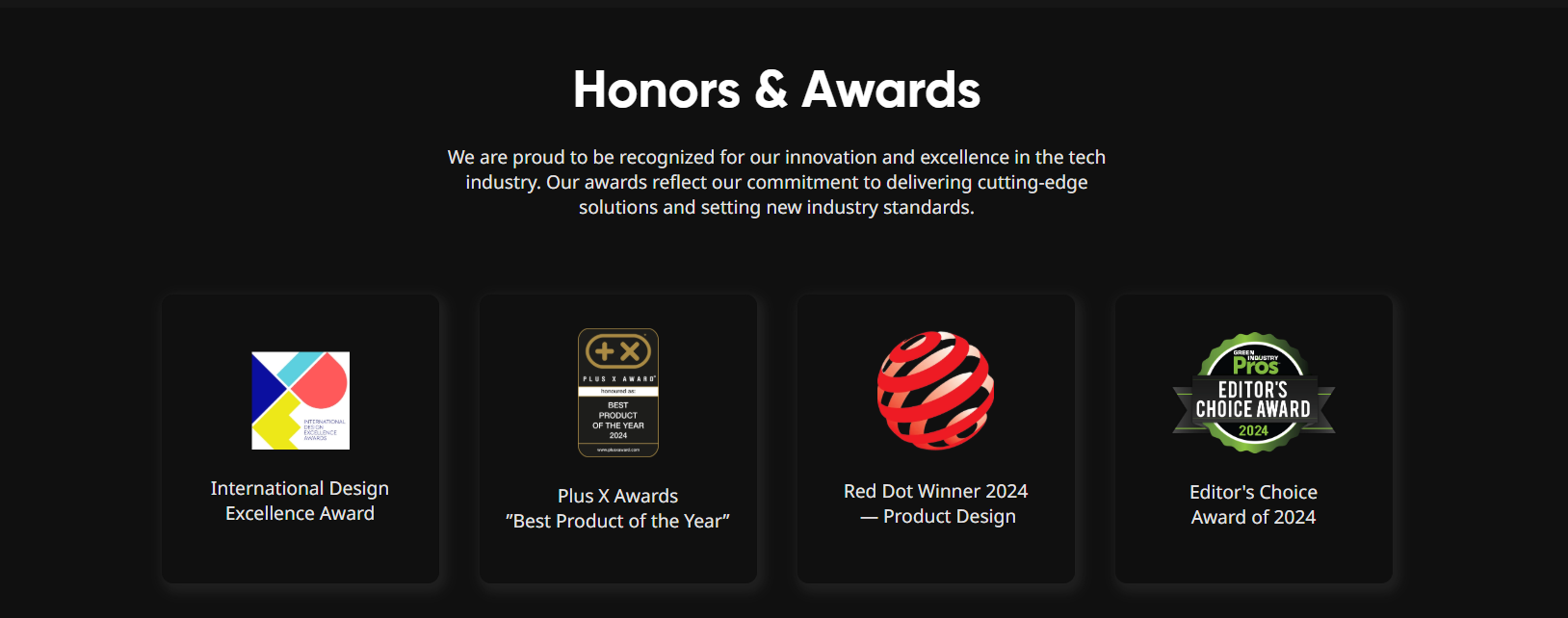 Major Awards for 2024