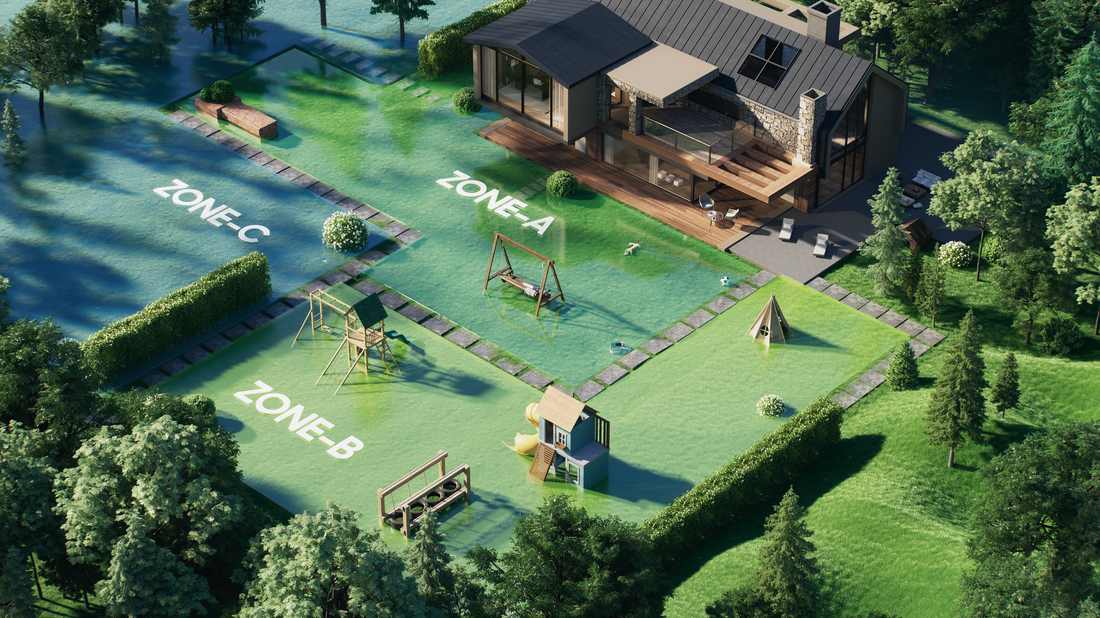 Garden Play Area with Zones