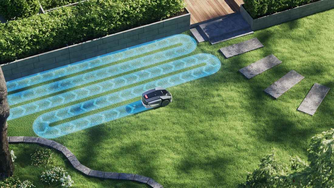 Autonomous Car Mowing Lawn
