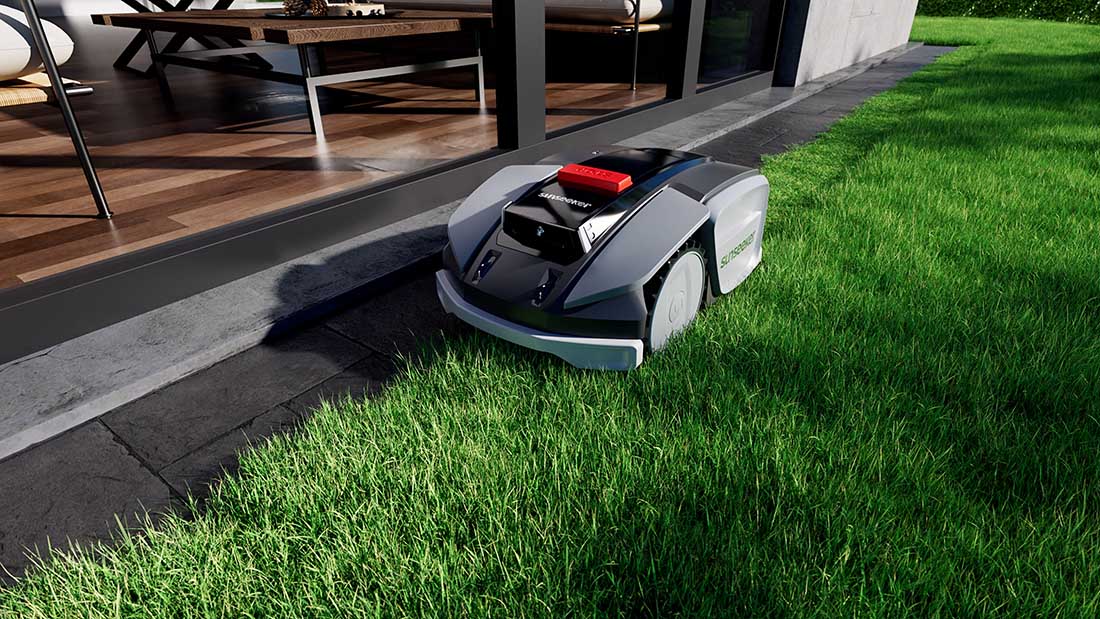 Robotic Lawn Mower Ride on Edge Cutting
