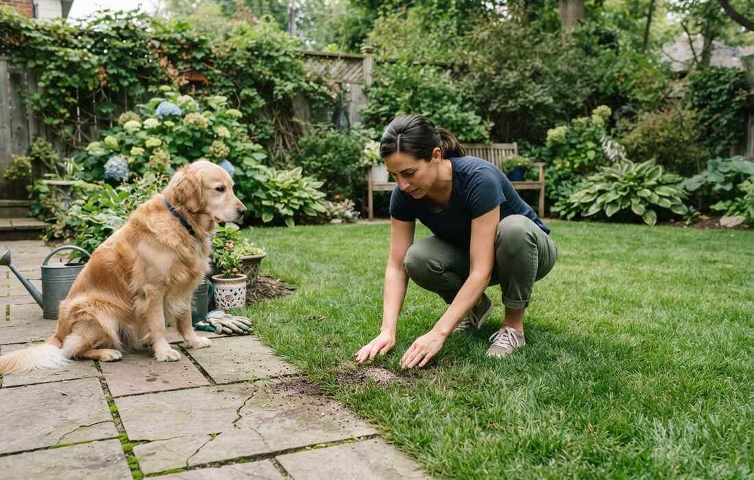Lawn fertilizer and dog safety