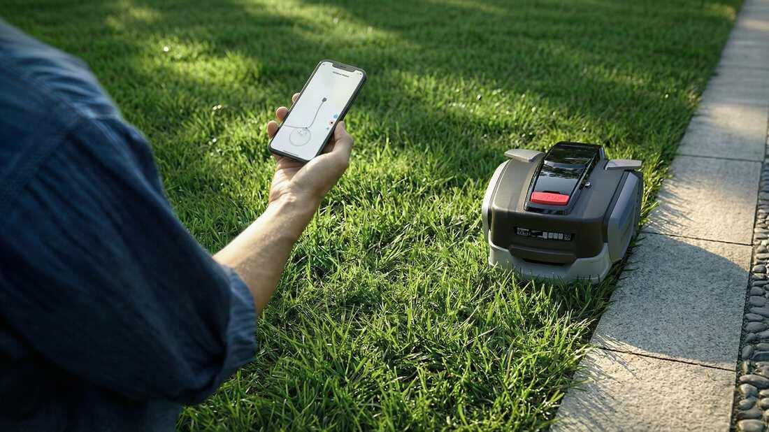 Sunseeker S5 app control on lawn