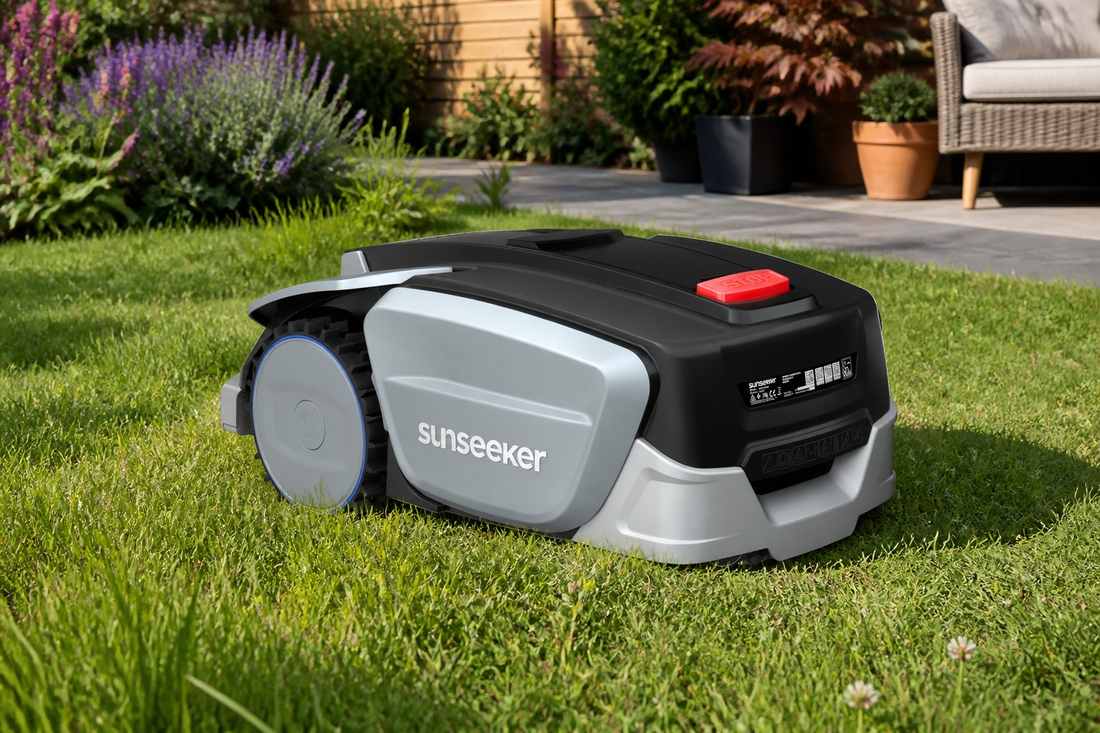 Sunseeker S5 Lawn Mower on Vibrant Lawn