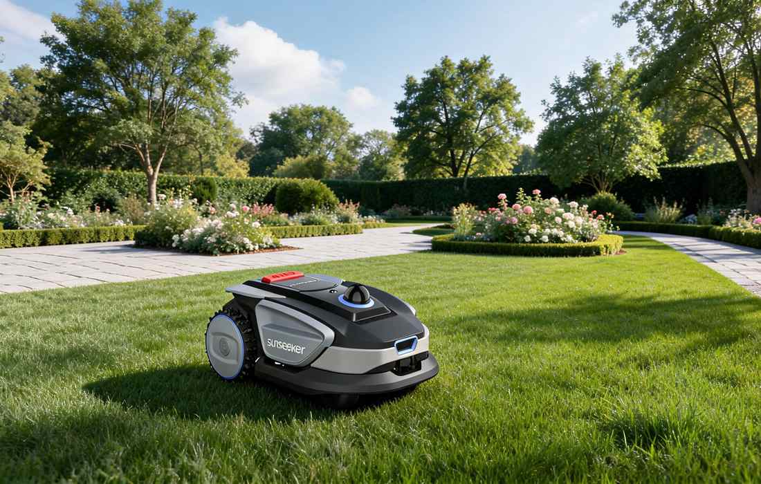Healthy lawn after scarifying