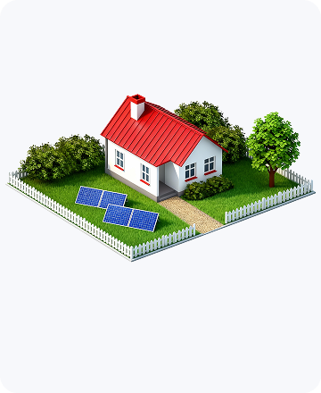 Cozy garden, simple layout