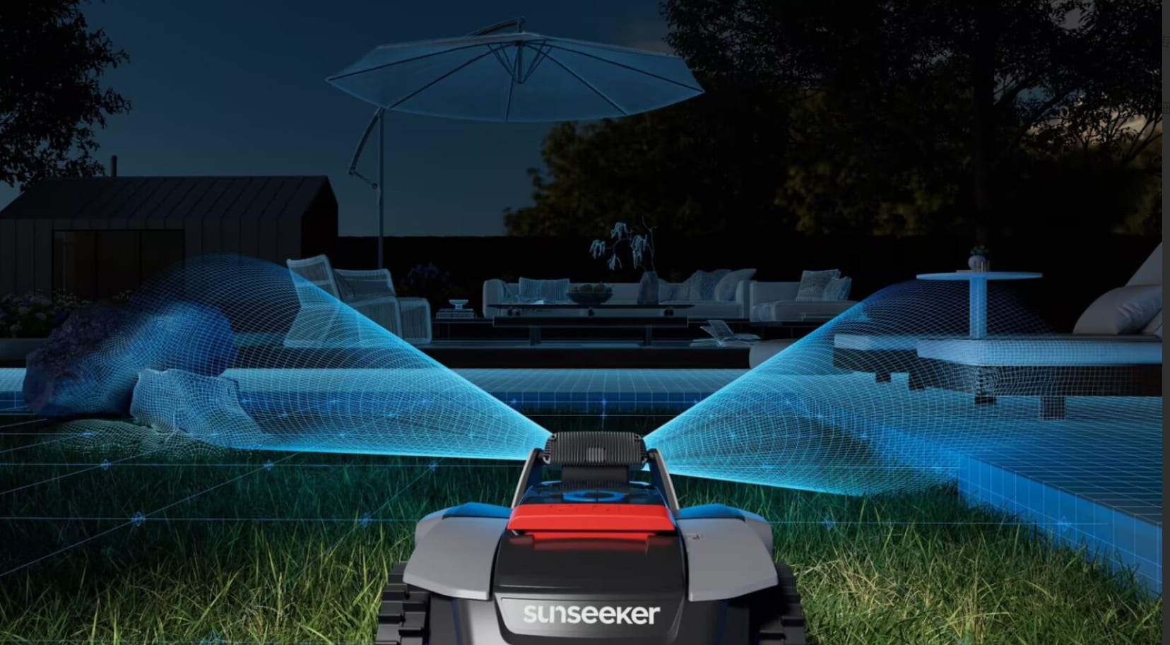 V3 Robot Mower with Vision AI Dual Eye System