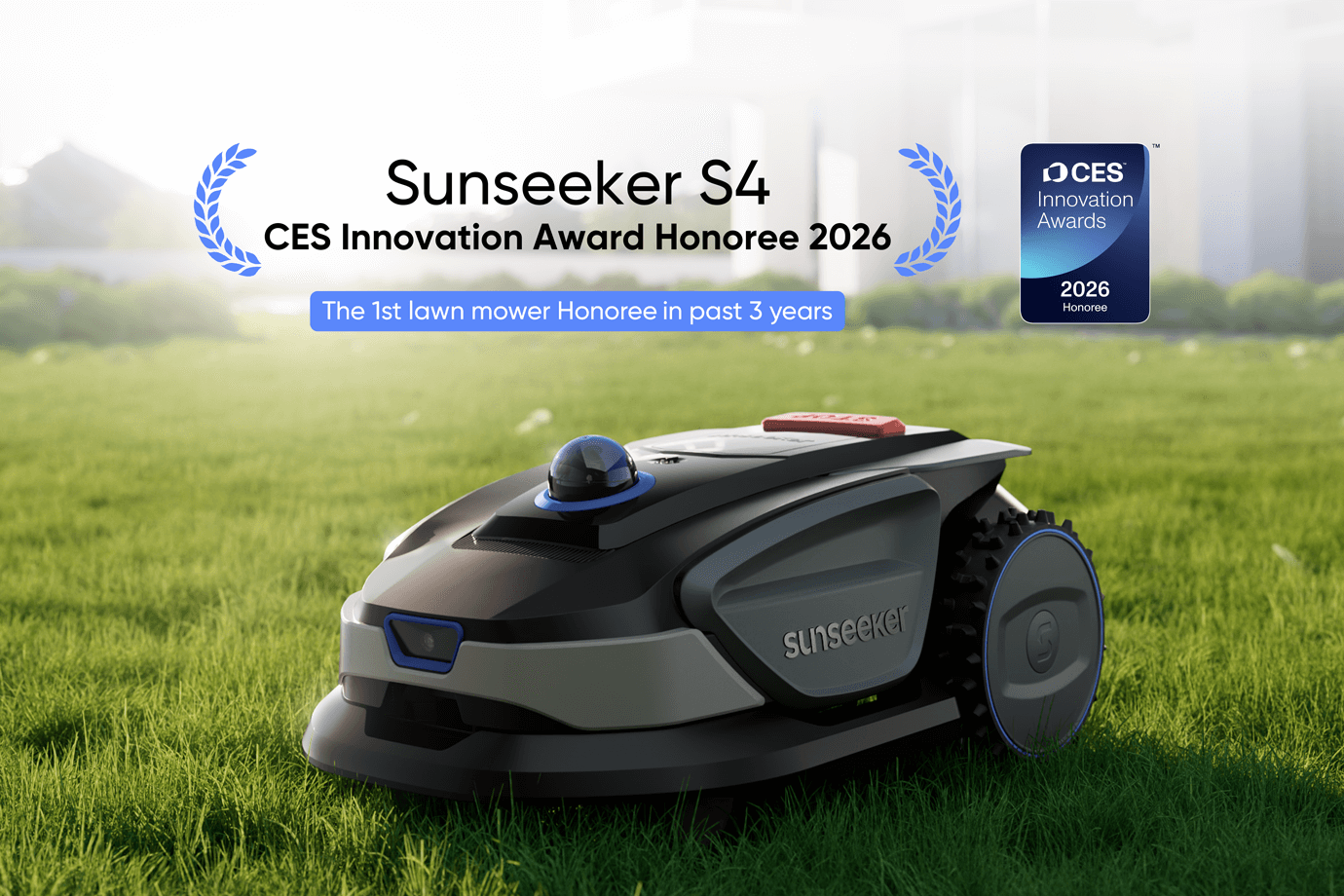Sunseeker Robotics LiDAR Mower S4 Nominato Premiato ai® CES Innovation Awards 2026