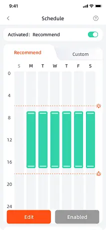 Schedule Settings